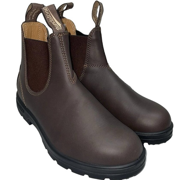 NEW BLUNDSTONE Elastic Sided Chelsea Boots Walnut Brown Size